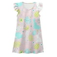 thumbnail image 1 of Aihuaihua Easter Pajamas for Kids Girls Easter Print Sleeveless Trendy Summer Sleepwear Night Gowns for Little Kids,4-5Y, 1 of 2