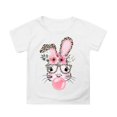 thumbnail image 1 of Aihuaihua Easter Shirts for Boys Girls Cute Bunny Tshirt Short Sleeve Kids Holiday Top for Easter Egg , Party, Casual Daily Clothes, 1 of 4