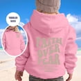 thumbnail image 1 of Aihuaihua Faith Over Fear Hoodies for Kid Long Sleeve Pullover Sweatshirt with Pocket Letter Print Fall Winter Fasion Clothes Jesus Hoodie for Toddler Boys and Girls, 1 of 5