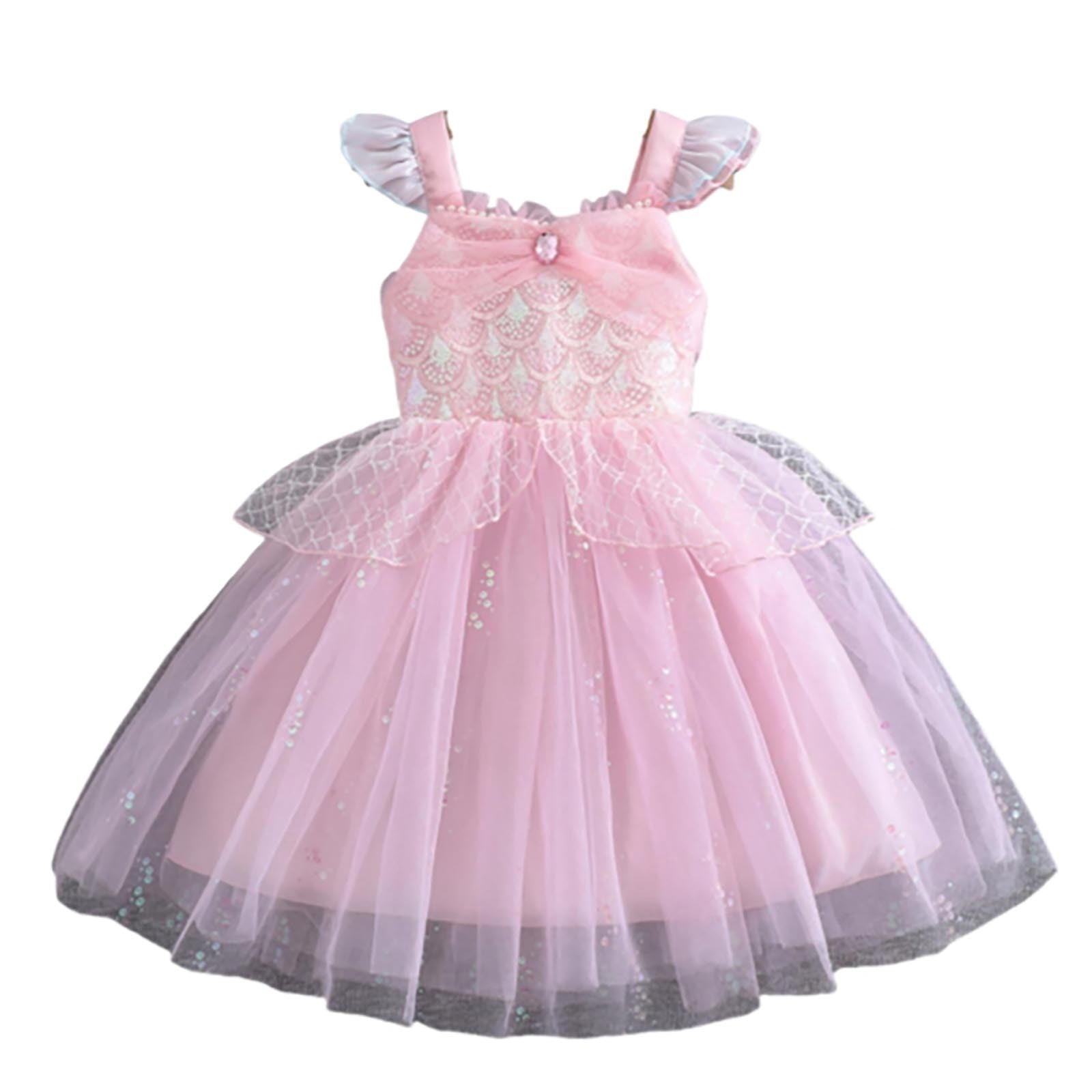 Aihuaihua Girls Sparkling Sequin Dress Sleeveless Layered Tutu Party ...