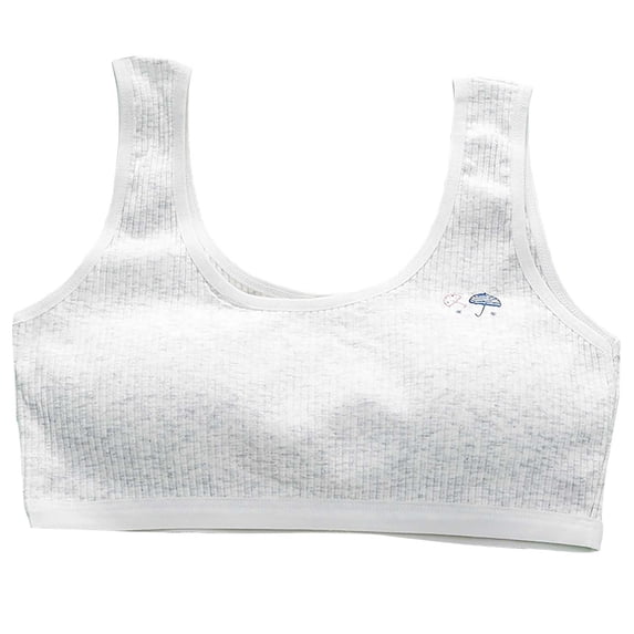 Aihuaihua Girls Sports Bra with Padding Secure Coverage Comfortable Fit Multipack First Bra Kids Active Athletic Wear for Yoga Dance Training Running