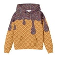 thumbnail image 1 of Aihuaihua Ice Cream Hoodie for Girls Long Sleeve Hooded Pullover Sweatshirt Y2k Preppy Tops with Pocket Size 2-12Y 160 Coffee, 1 of 3