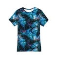 thumbnail image 1 of Aihuaihua Kids Neon Tie Dye Shirt for Boys Girls 3D Graphic Print Tie-Dye T-Shirt Hippes Tshirt Dinosaur Senior Children Summer Tee Back to School Clothes, 1 of 2