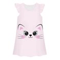 thumbnail image 1 of Aihuaihua Kids Pajamas Girls Nightgowns Cute Prints Casual Summer Sleeveless Crew Neck Night Sleep Dress Home Wear Comfortable Play Outfits Light Pink,150, 1 of 2