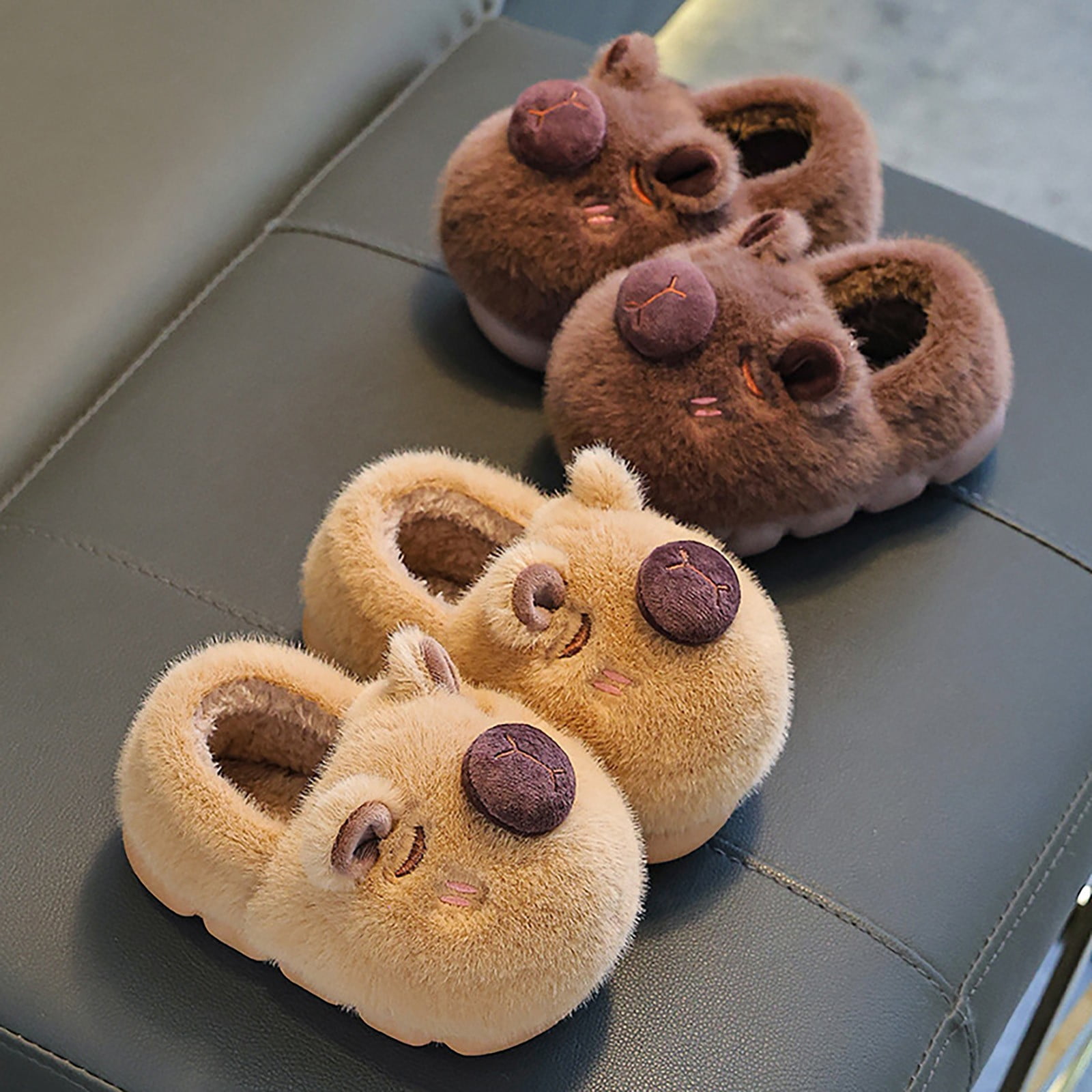 Aihuaihua Kids and Parents Family Matching Slippers Capybara Design ...