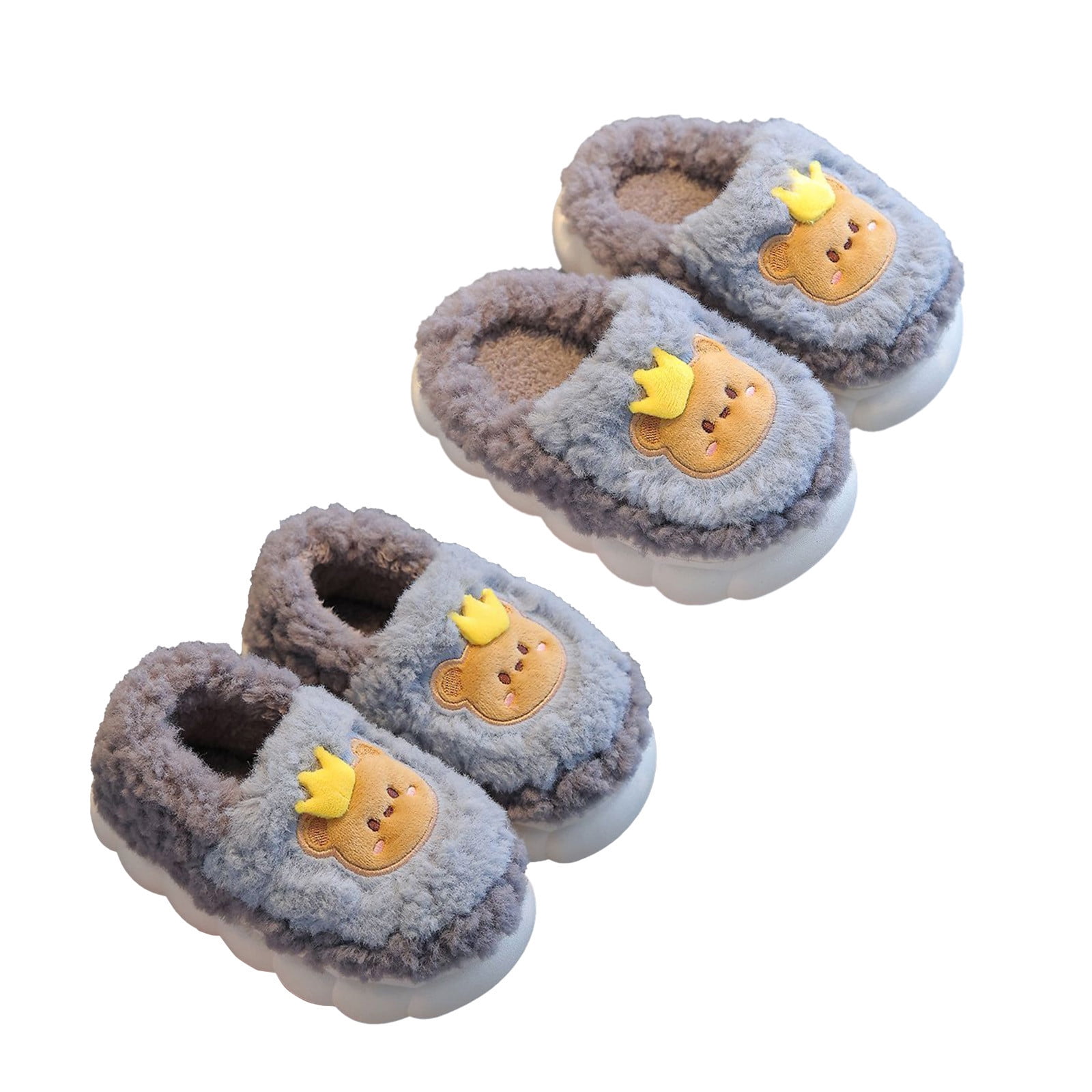 Aihuaihua Kids and Parents Matching Family Slippers Cartoon Animal Anti ...