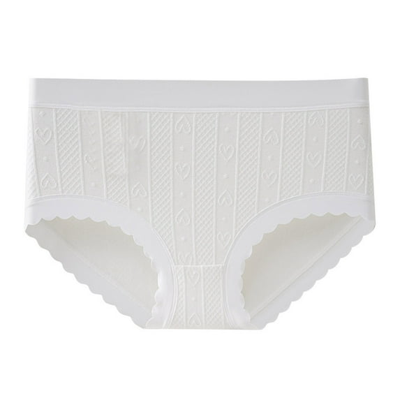 Aihuaihua Little Girls Underwear Size 5 Soft Underwear For Kids Cool Breathable Solid Color Smooth Fit Comfortable Briefs Triangle Pants White1,8-10 Years