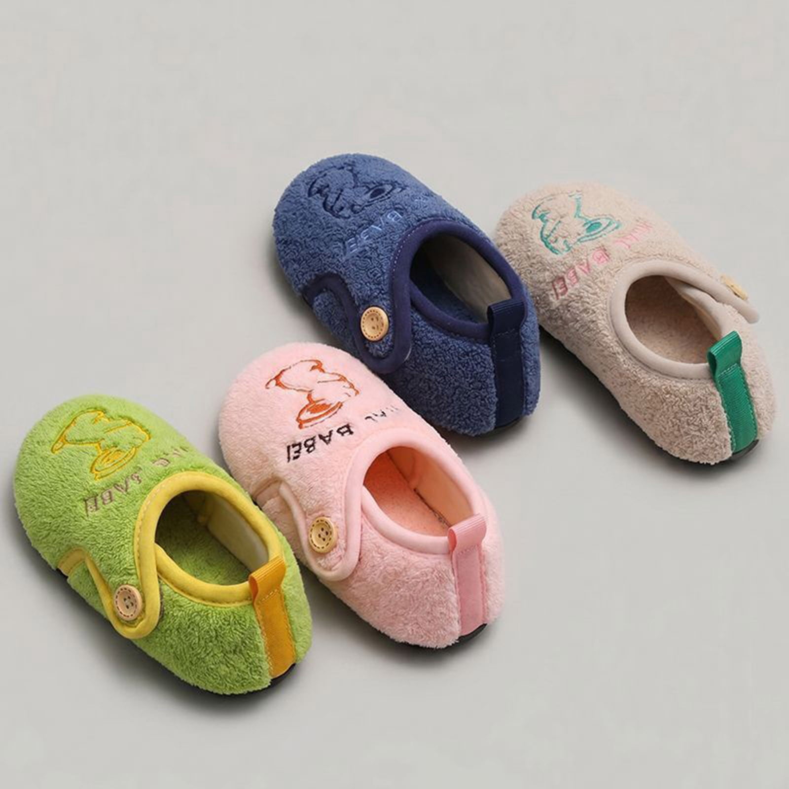 Aihuaihua Little Kids Closed Back Slippers Adjustable Strap Easy Slip ...