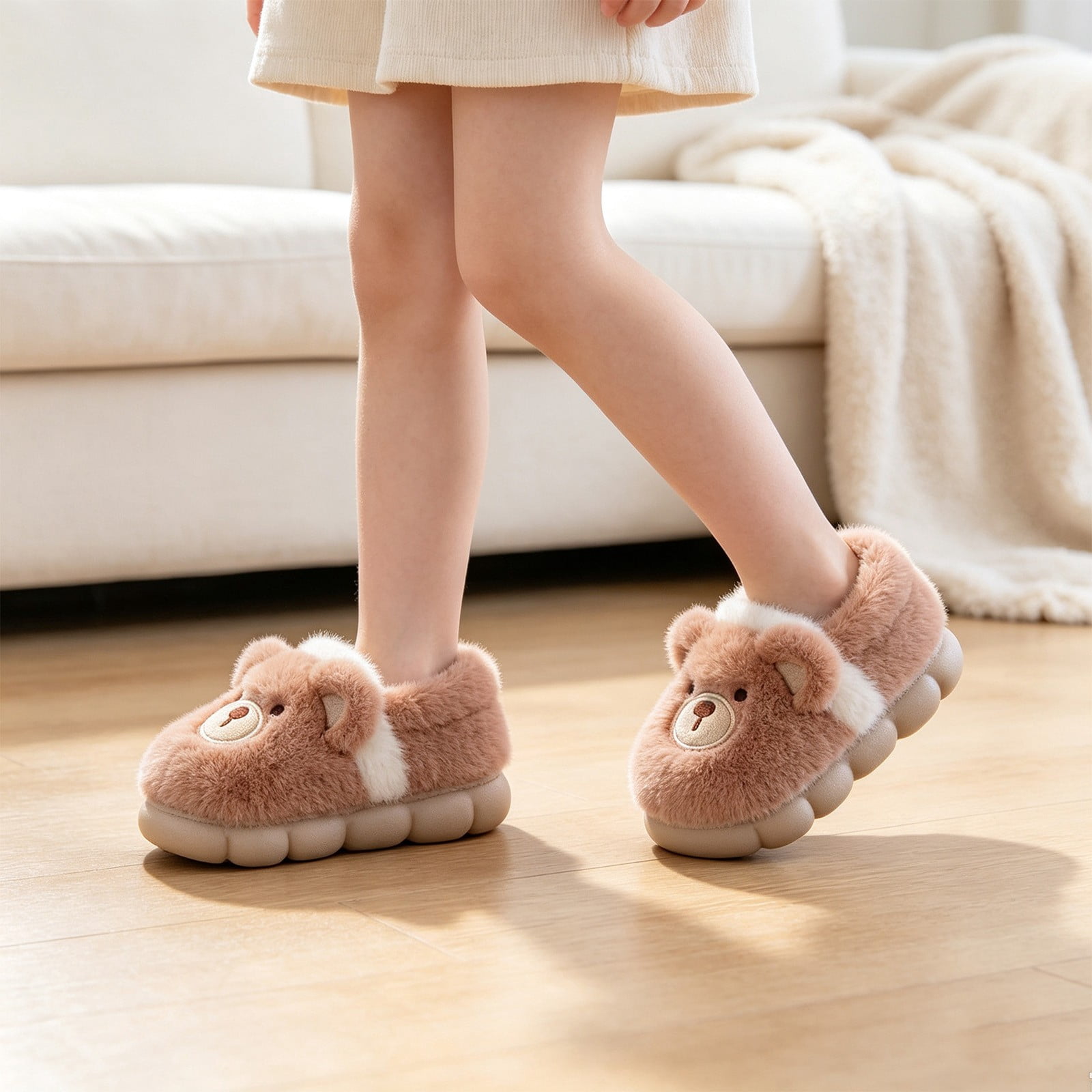 Aihuaihua Little Kids Closed Back Slippers Cartoon Animal Thick Sole ...