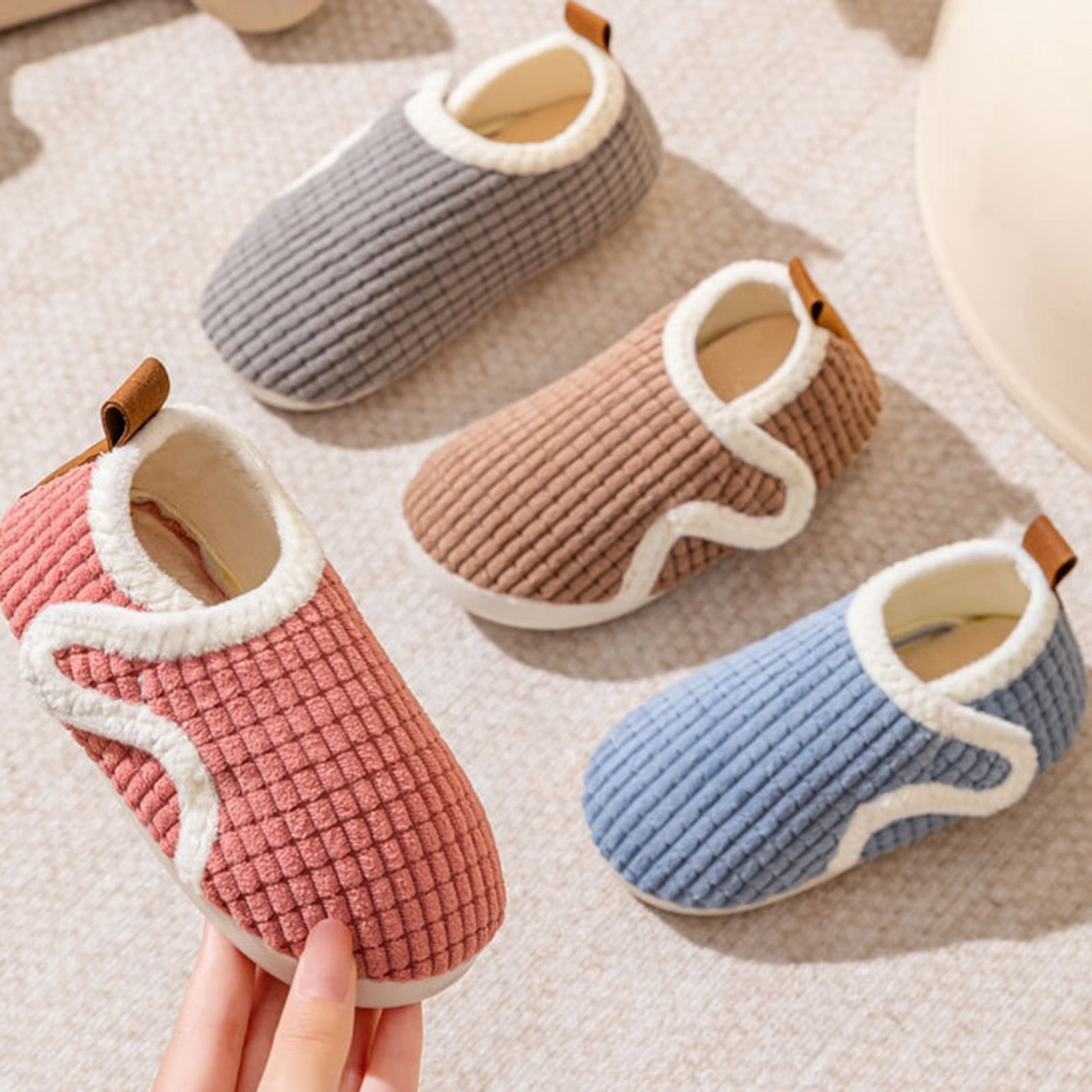 Aihuaihua Little Kids Closed Toe Slippers Anti Slip Outsole Thick Sole ...