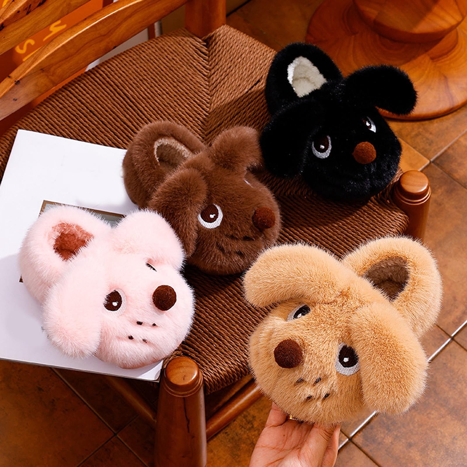 Simple Machine Fun Crafts Aihuaihua Little Kids Warm Slippers Machine Washable Easy Slip On Fuzzy ...