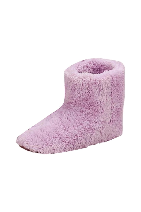 Microwavable Slippers Electric Heated Slippers, USB Heated Slippers, Plush Heated Foot Warmer, Heated Slippers for Adults Cold Day to Soothing Fatigue, Feet Warmers for Women & Men