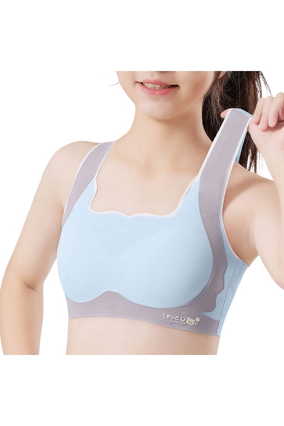 Sports Bras for Girls 14-16 Secure Coverage Comfort Seamless First Bra Kids First Bra Sports Bra for Girls