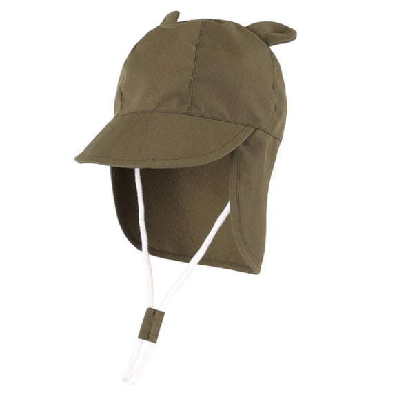 Aihuaihua Sun Hat For Baby Toddler & Kids Summer Water Flap Baby Swim hat UPF 50 Boy & Girl Solid Beach Hats Army Green,52