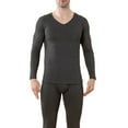thumbnail image 1 of Aihuaihua Thermal Underwear for Men Long Underwear Lined V Neck Winter Warm Base Layers Thermal Top Bottom Dark Gray XXXXL, 1 of 7