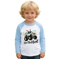 thumbnail image 1 of Aihuaihua Toddler Boys Easter Shirts Bunny Graphic Long Sleeve Crew Neck Raglan T-Shirt Funny Rabbit Tops, 1 of 6