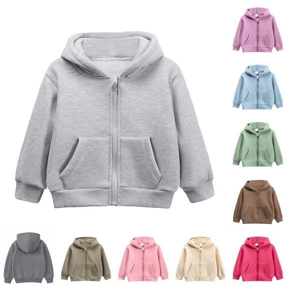 Aihuaihua Toddler Boys Full Zip Hoodie Everyday Comfort Warm Lined ...