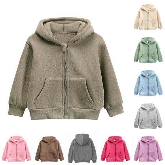 Aihuaihua Toddler Boys Full Zip Hoodie Everyday Comfort Warm Lined ...
