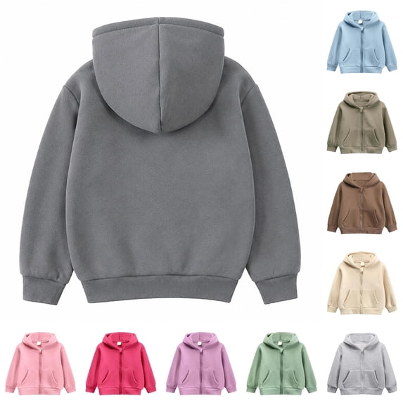 Aihuaihua Toddler Boys Full Zip Hoodie Everyday Comfort Warm Lined ...