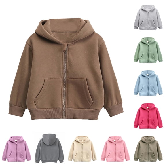 Aihuaihua Toddler Boys Full Zip Hoodie Everyday Comfort Warm Lined ...