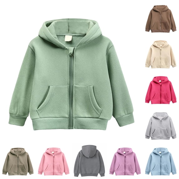 Aihuaihua Toddler Boys Full Zip Hoodie Everyday Comfort Warm Lined ...