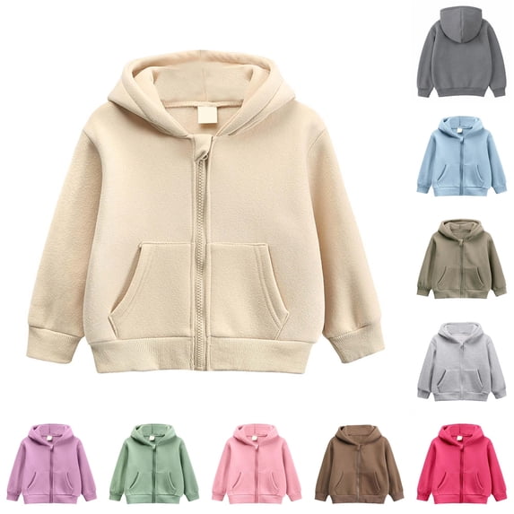 Aihuaihua Toddler Boys Full Zip Hoodie Everyday Comfort Warm Lined ...