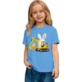 thumbnail image 1 of Aihuaihua Toddler Girls Easter Shirts Cute Bunny Tshirts Happy Easter Tees Short Sleeve Tops Graphic For Girls Soft Casual Round Neck, 1 of 4