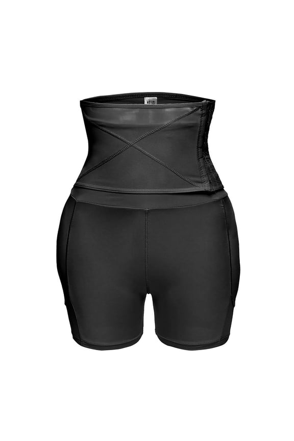 Tummy Control Shapewear Shorts, Back Body Shaper Big Pad Seamless High Waist Control Brief Shapers Panties Underwear Shapewear Black