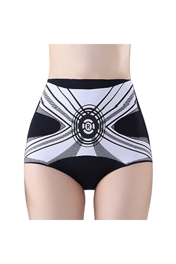 Tummy Control Underwear for Women, Liquid Double Layer Compression Belly Compression Pants Women's High Waist Non Silk Crotch Bactericidal Women's Lightweight Pants Black