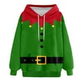 thumbnail image 1 of Aihuaihua Ugly Christmas Hoodies for Women Xmas Funny Elf Custome Sweatshirt Pullover With Pocket, 1 of 5