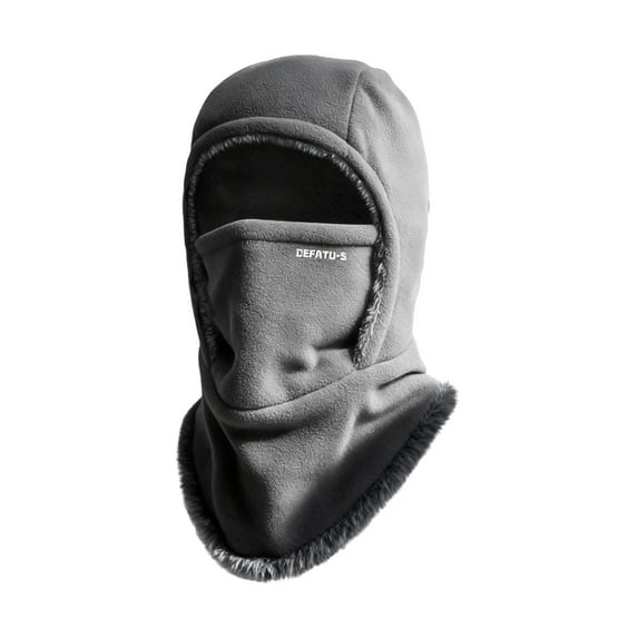 Aihuaihua Winter Warmth 2-in-1 Hat Face Mask Unisex Windproof & Warm Fleece Lined Balaclava Integrated Ear Protection Skiing Mask for Cold Weather