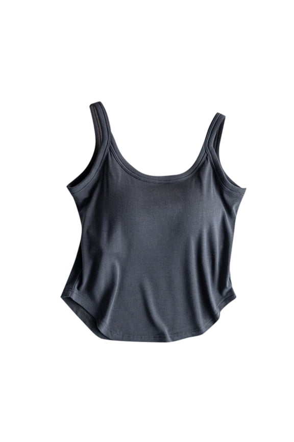 Women's Camisole Top Integrated Support Bra for Summer Sports and Outer Wear