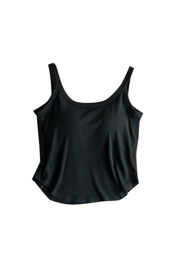 Women's Camisole Top Integrated Support Bra for Summer Sports and Outer Wear