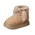 thumbnail image 1 of Aihuaihua Women's Cute Sheep Fuzzy Snow Boots, Winter Suede Ankle Booties with Warm Plush Lining Non- Sole Outdoor, 1 of 9