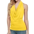 thumbnail image 1 of Aihuaihua Women's Drape Cowl Neck Sleeveless Backless Vest Tank Top Blouse, 1 of 4