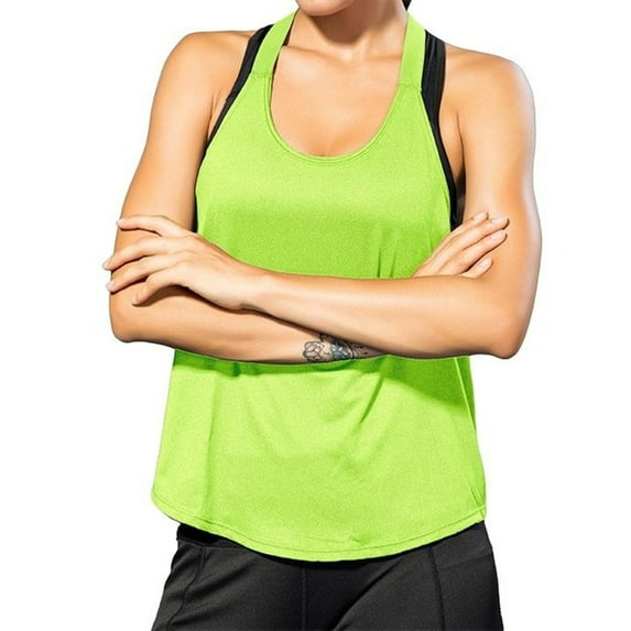 Aihuaihua Women's Solid Color Quick-Dry Yoga Sports Vest for Summer Comfort and Versatile Wear