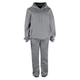 thumbnail image 1 of Aihuaihua Womens 2 Piece Outfits Lounge Hoodie Sweatsuit Sets Lined Plus Size Fall Fashion Clothes Airport Travel Pants Tracksuits with Pocket Grey, 1 of 4