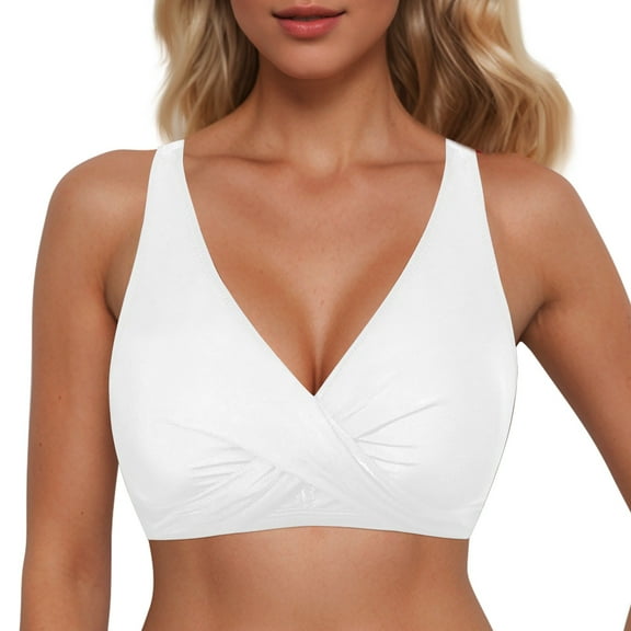 Aihuaihua Womens Bikini Tops Crisscross Back Swimsuits Tie Knot Bathing Suit Tops Only 2026