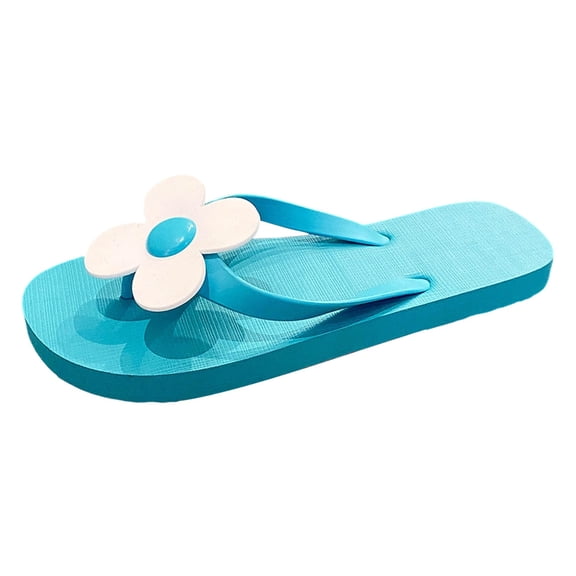 Aihuaihua Womens Classic Solid Color Flip Flops, Lightweight & Comfortable Thong Sandals for Beach & Shower Summer Shoes Red