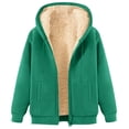 thumbnail image 1 of Aihuaihua Womens Sherpa Fleece Linen Hoodie Full Zip Up Winter Jacket Thick Wram Hooded Sweatshirt Coats Fall Thermal Sweater, 1 of 4