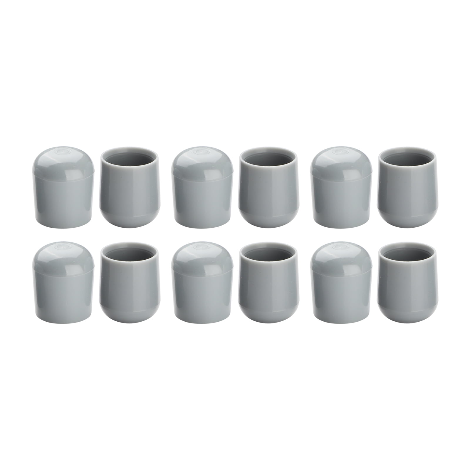 Aiihoo 12Pcs Round Tube Caps Plastic Chair Caps Foot Caps Furniture