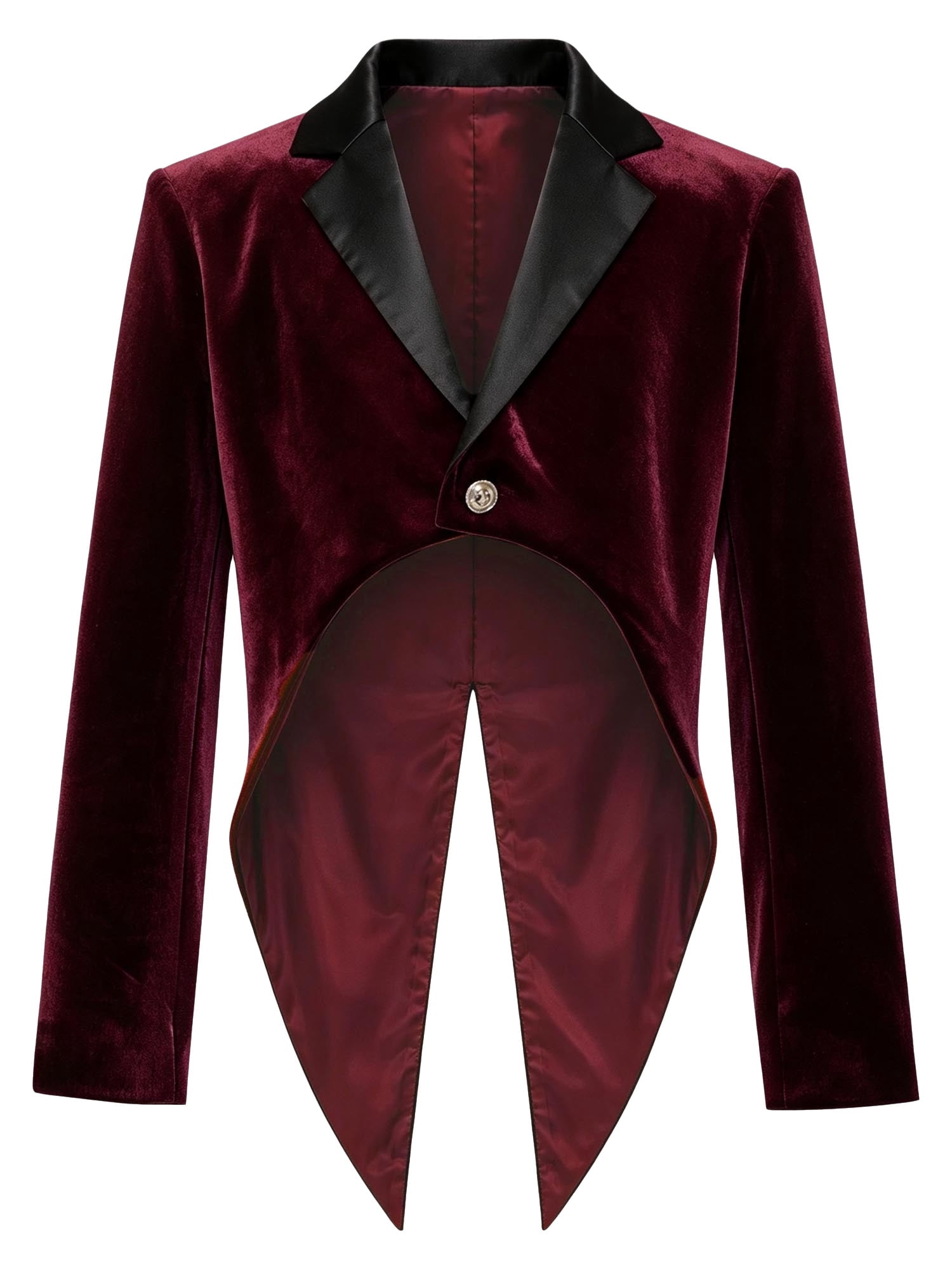 Aiihoo Boys Medieval Prince King Royal One Button Velvet Gentleman ...
