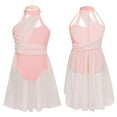 thumbnail image 1 of Aiihoo Girls Mock-Neck Chiffon Dance Dress for Contemporary Ballet Dance Pink 10, 1 of 6