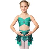 Aiihoo Girls Skating Gymnastics Ballet Leotard Jersey Kids Metallic ...