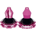 thumbnail image 1 of Aiihoo Kids Girls Dance Dress Sleeveless Sequins Dance Dress Ballet Tutu Jazz Latin Ballerina Dancewear Rose 14, 1 of 6