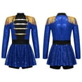 thumbnail image 1 of Aiihoo Kids Girls Shiny Sequins Jumpsuit Christmas Leotard Dress Uniform Blue 14, 1 of 6