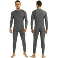 thumbnail image 1 of Aiihoo Men's Mock Neck Long Sleeves Zentai Unitard Skin-Tight Leotard Bodysuit Dancewear Grey 2X-Large, 1 of 7