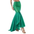 thumbnail image 1 of Aiihoo Women's Fish Tail Skirt Shiny Sequin Maxi Skirt Asymmetric Long Maxi Skirt Green S, 1 of 5