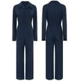 thumbnail image 1 of Aiihoo Women's Mechanic Work Utility Coveralls Dungarees Flight Suit Jumpsuit Navy Blue S, 1 of 7