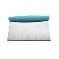 thumbnail image 1 of umvowuxa 6-Inch Stainless Steel Dough Cutter and Bench Scraper - Multi-Purpose Pastry Scraper, Heavy Duty Chopper, Bench Knife, Blue Handle, 1 of 5